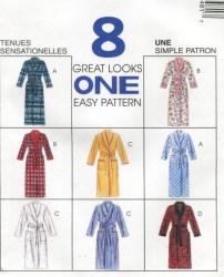 7948 McCalls MR MS UNISEX LOOSE ROBE LENGTHS,BELT PATTERN XL-XXL or Sm-Large choice uncut